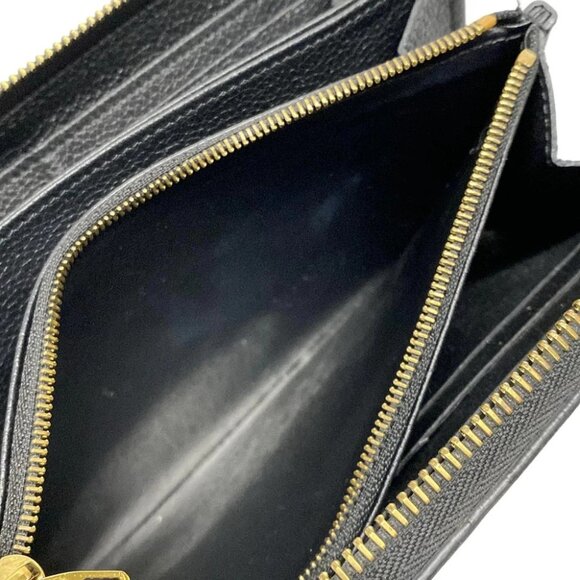 Auth LOUIS VUITTON Zippy Wallet M80481 Black Beige Bicolor Monogram Amplant - - Picture 4 of 12